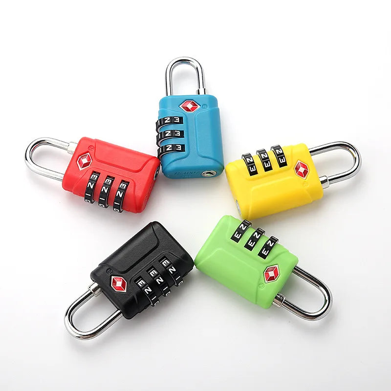TSA 3 Digit Combination Lock New Anti-theft Security Tool Customs Password Lock Padlock Suitcase Luggage Coded Lock Travel